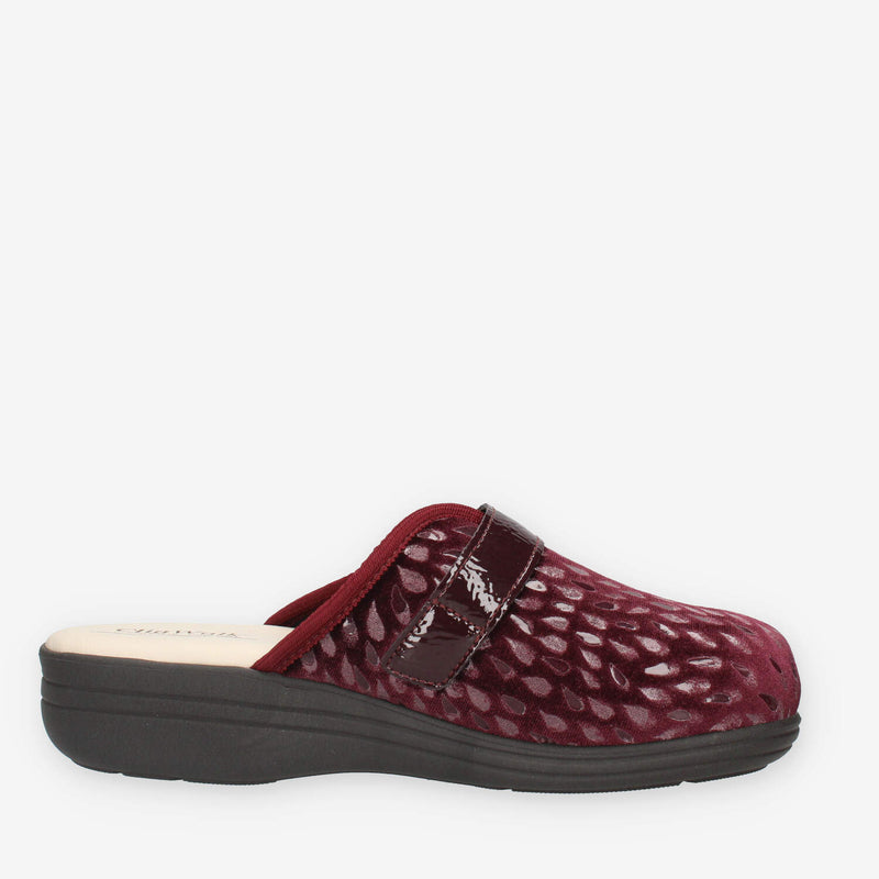 ELASTICA24-BORDEAUX Clia Walk Ciabatte bordeaux da donna