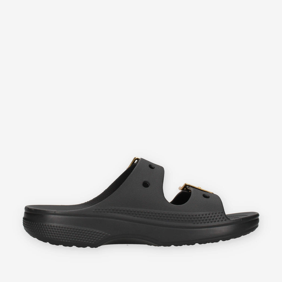 Crocs CR.213316-BLK Saturday Metallic Buckle Sndl W