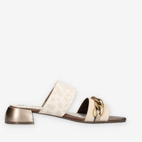 Anekke 42381-BEIGE Sandali da donna beige con tacco