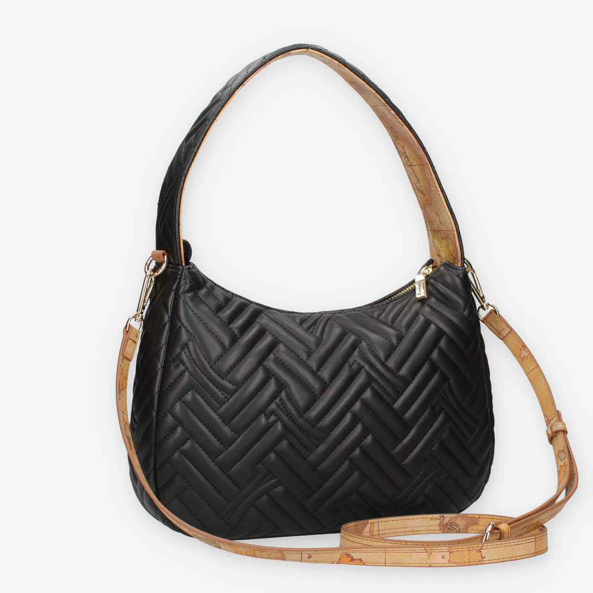 Alviero Martini Prima Classe LLD10-9143-0001 Borsa a spalla nera e Geo Classic