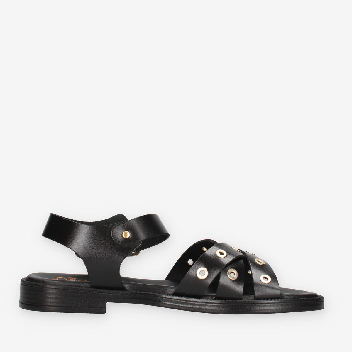 Porronet 3233-NEGRO Sandali bassi neri da donna