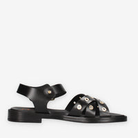 Porronet 3233-NEGRO Sandali bassi neri da donna