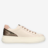 Nero Giardini I514160D-710 Sneakers beige da donna con glitter