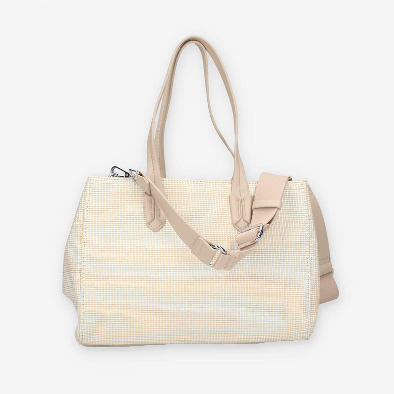 Xti Tentations 184439-BEIGE BEIGE RAFIA LADIES BAGS