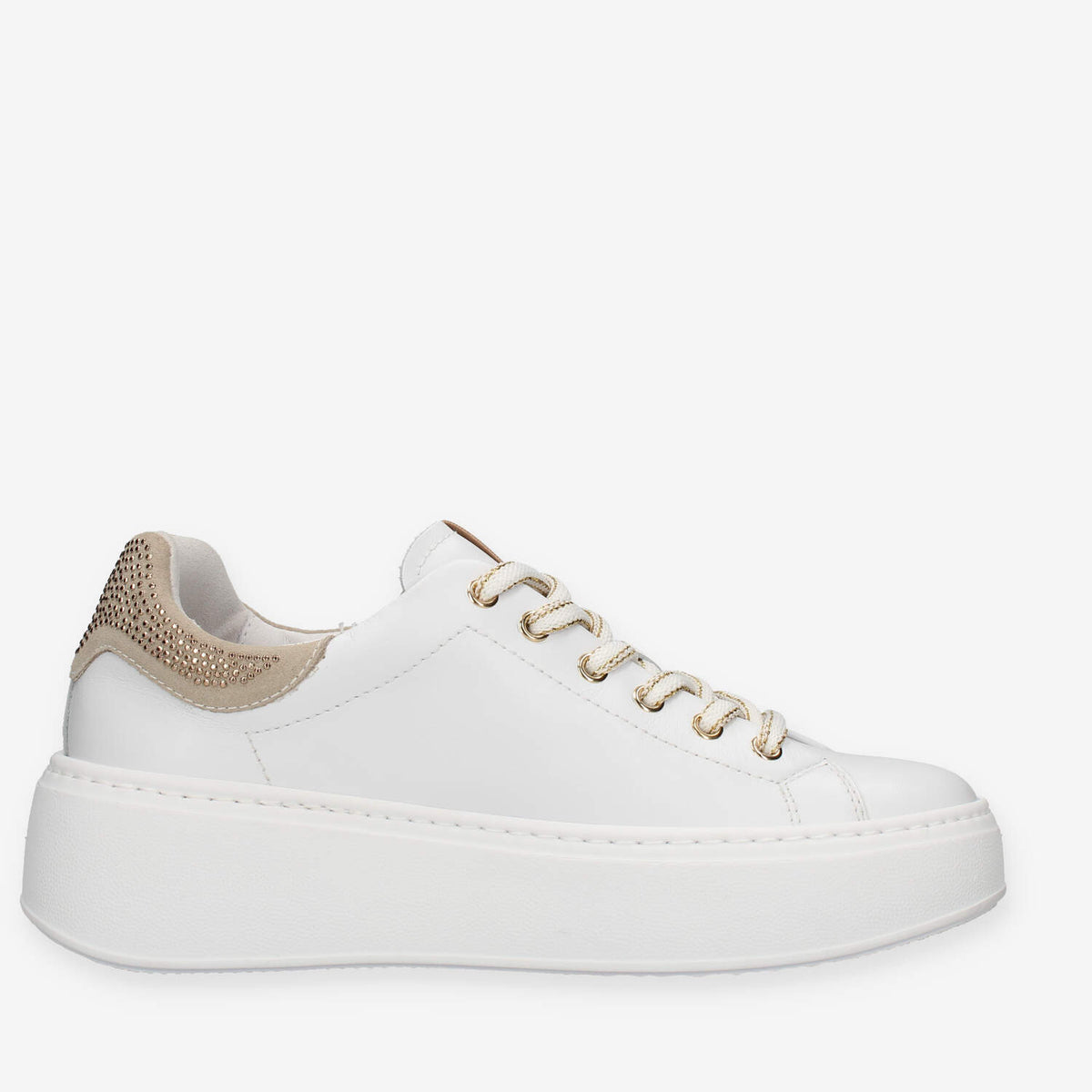 Nero Giardini Sneakers bianche e beige da donna