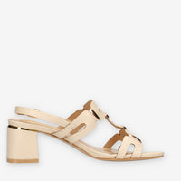 Marina Torres WH6871-BEIGE Sandali beige con applicazioni metalliche