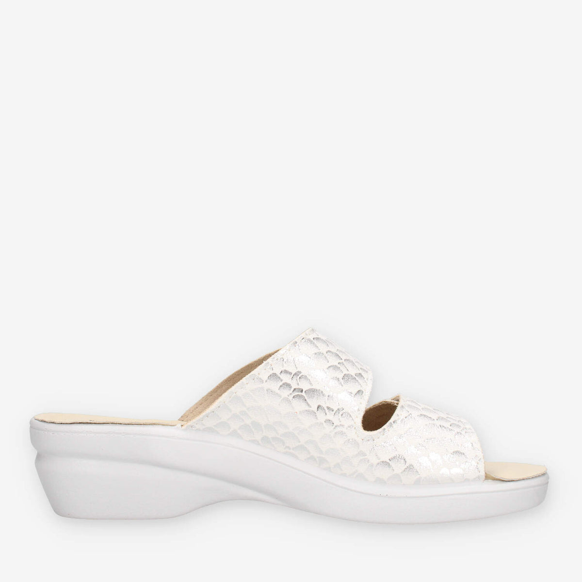 Valleverde 25312B-ARGENTO Ciabatte argento da donna