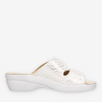 Valleverde 25312B-ARGENTO Ciabatte argento da donna