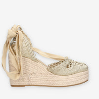 Xti Tentations 145422-ORO Espadrillas oro da donna
