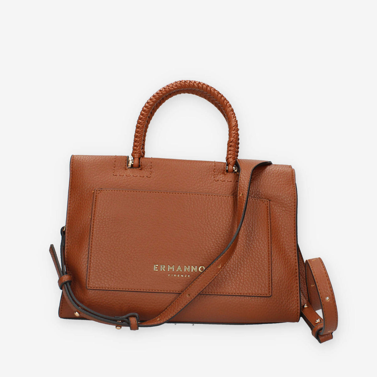 Ermanno Scervino 12401742-TAN Petra Borsa a mano marrone a 3 scomparti