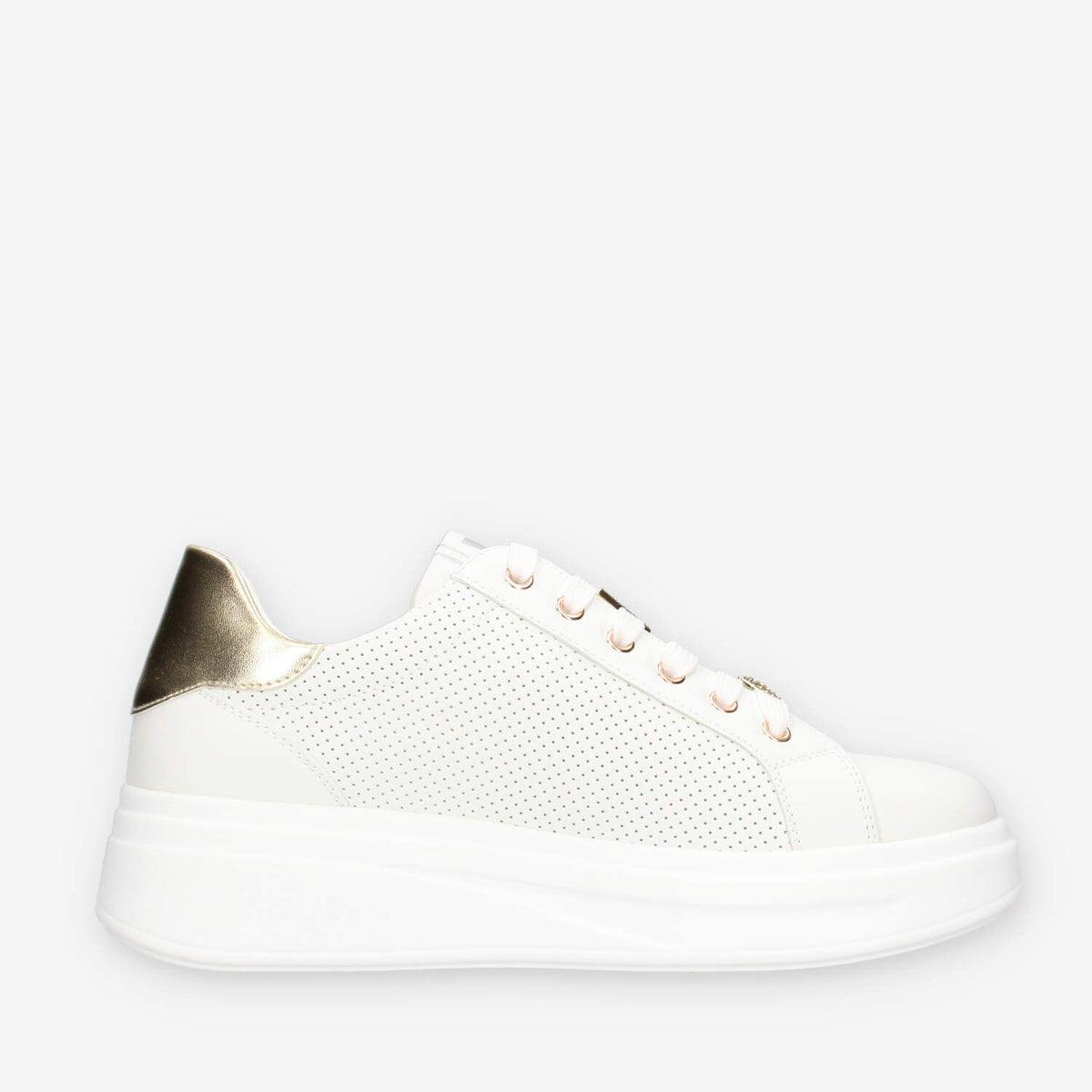 Valleverde 35102-GOLD Sneakers bianche e oro da donna
