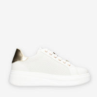 Valleverde 35102-GOLD Sneakers bianche e oro da donna