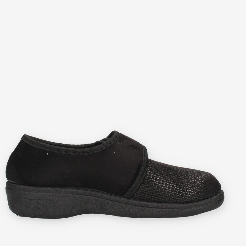 Clia Walk HOME67-NERO Ciabatte a scarpa nere da donna