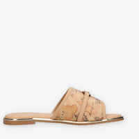 Alviero Martini Prima Classe N2450-0371-B156 Ciabattine basse beige e Geo Camel linea teen