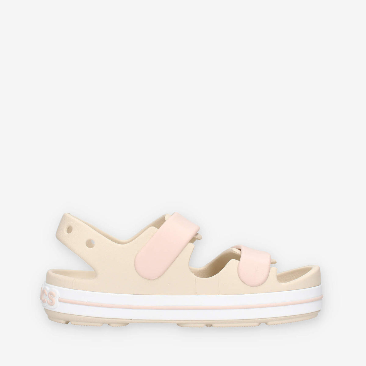 Crocs CR.209423-0LH Sandali beige e rosa da bimba