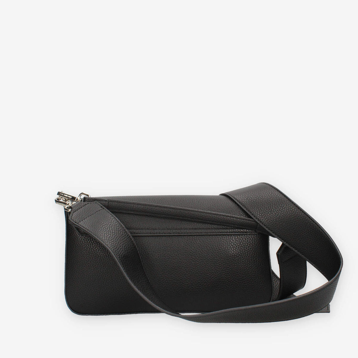 John Richmond RWA24084BO9L-BLACK-SILV Borsa a tracolla nera e argento