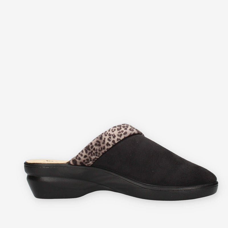 Valleverde 25230-NERO Pantofole nere da donna