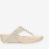 Fit Flop A4Z-675 Lulu Sandali infradito platino glitterati