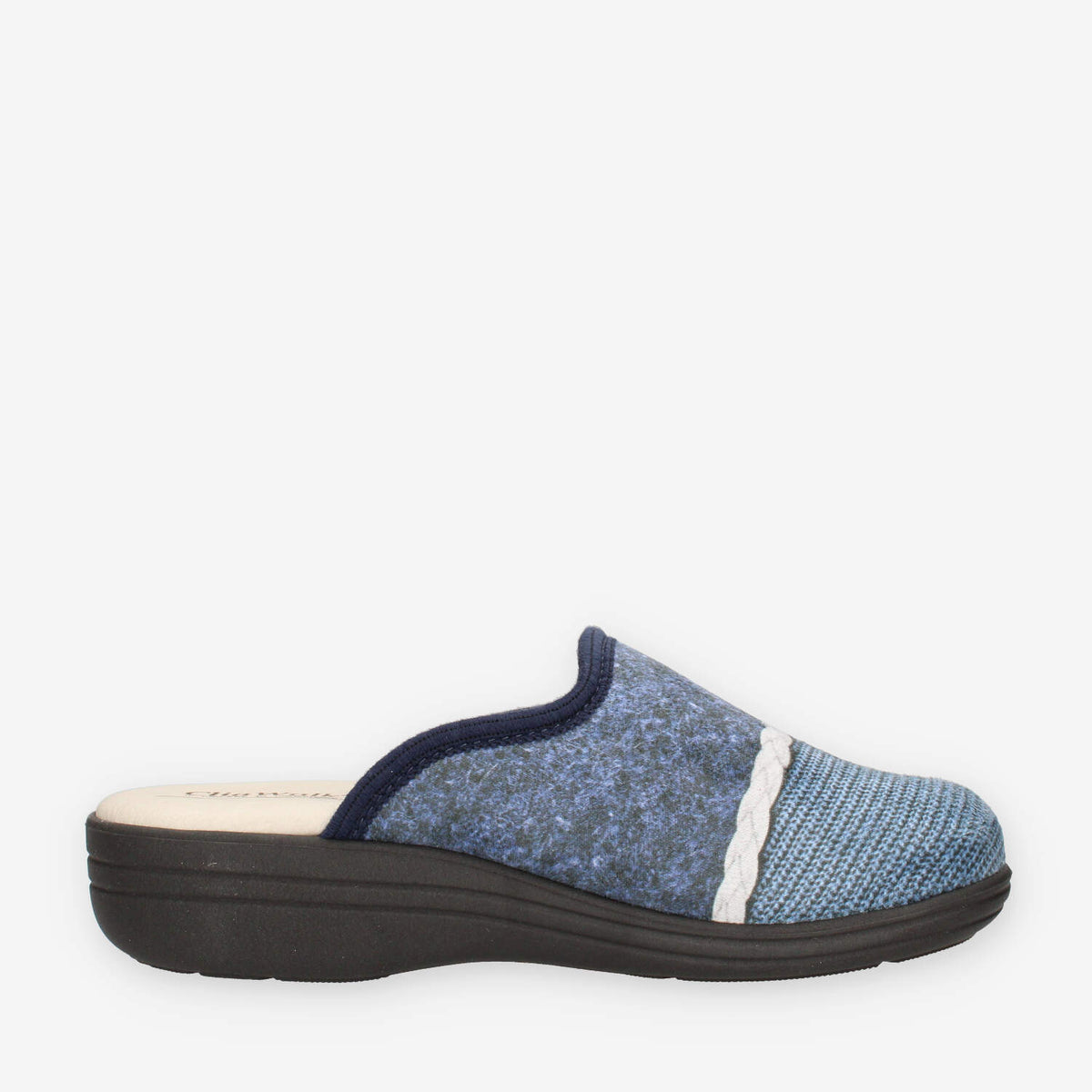 Clia Walk ELASTICA21-BLU Ciabatte blu da donna con strass