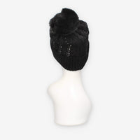 Guess AW5385-POL01-BLA KNITTED BEANIE