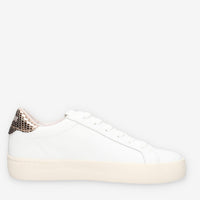 Z44421T-0143BIANCO/ORO Sun 68 Girl's Katy Leather (teen) Sneakers bianche e oro da ragazza