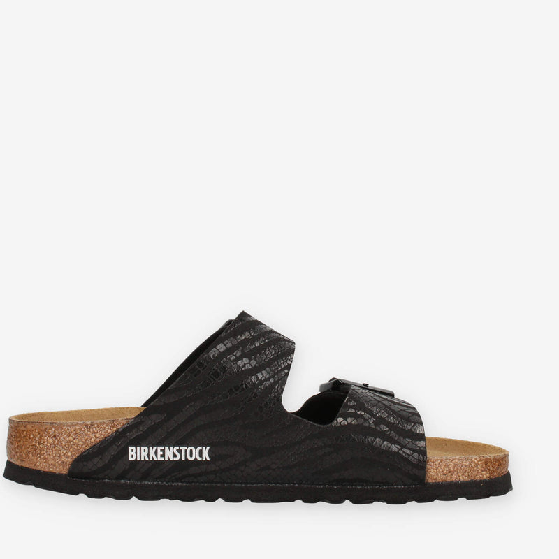 Birkenstock 1029560-BLACK Arizona Sandali scalzati bassi neri (calzata stretta)