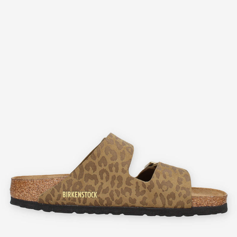 Birkenstock 1030586 Arizona BS Sandali scalzati bassi leo khaki (calzata stretta)