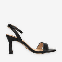 Miabelle MB-146-LIZ-NERO Sandali neri con tacco