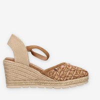 O-Joo OL61501A-026 GERI FLOWER Espadrillas marroni da donna