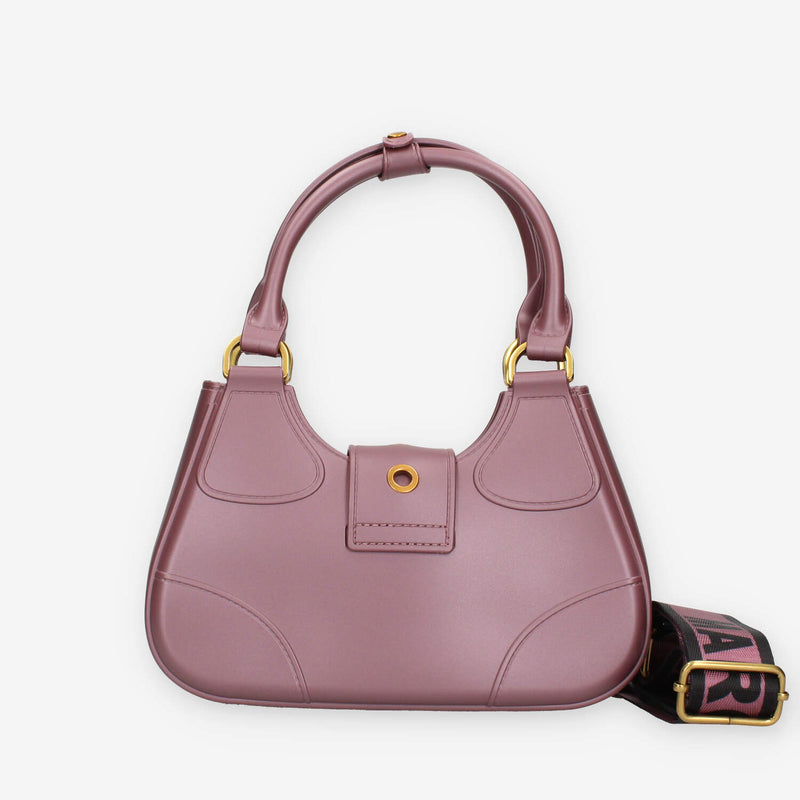 FLAT CIRCLE-DARK MAUVE / LIGHT OTTONE Marc Ellis Borsa a mano malva eottone