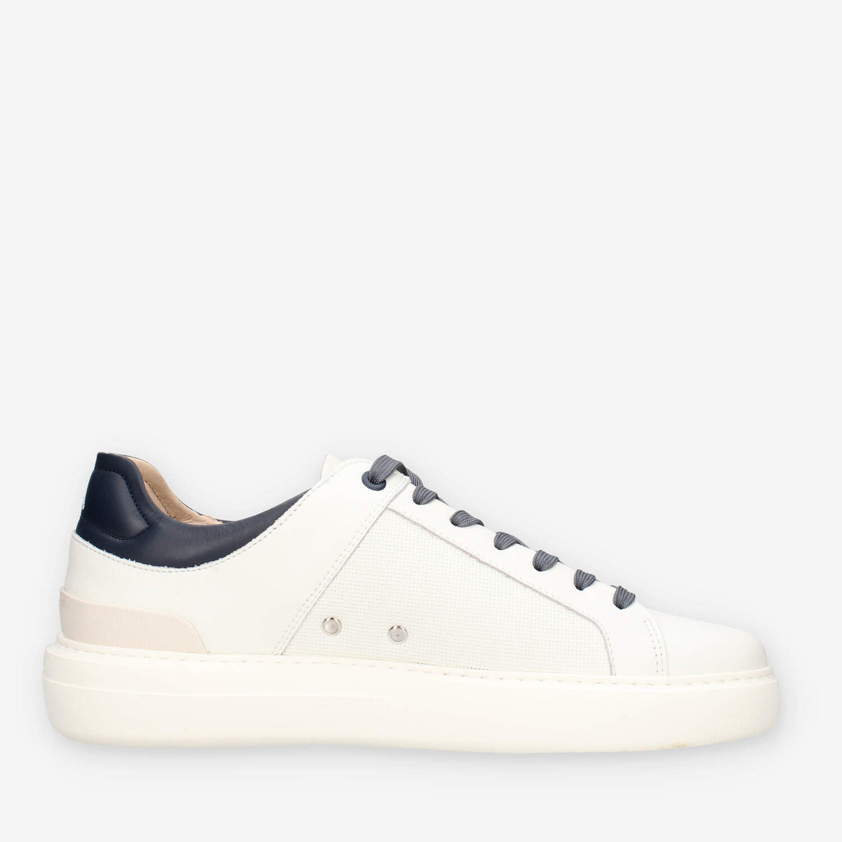 Ambitious 14199-7357AM-W/N Sneakers bianche e blu da uomo