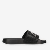 Sun 68 X36211-11NERO SLIPPERS STRASS LOGO Ciabatte nere da donna