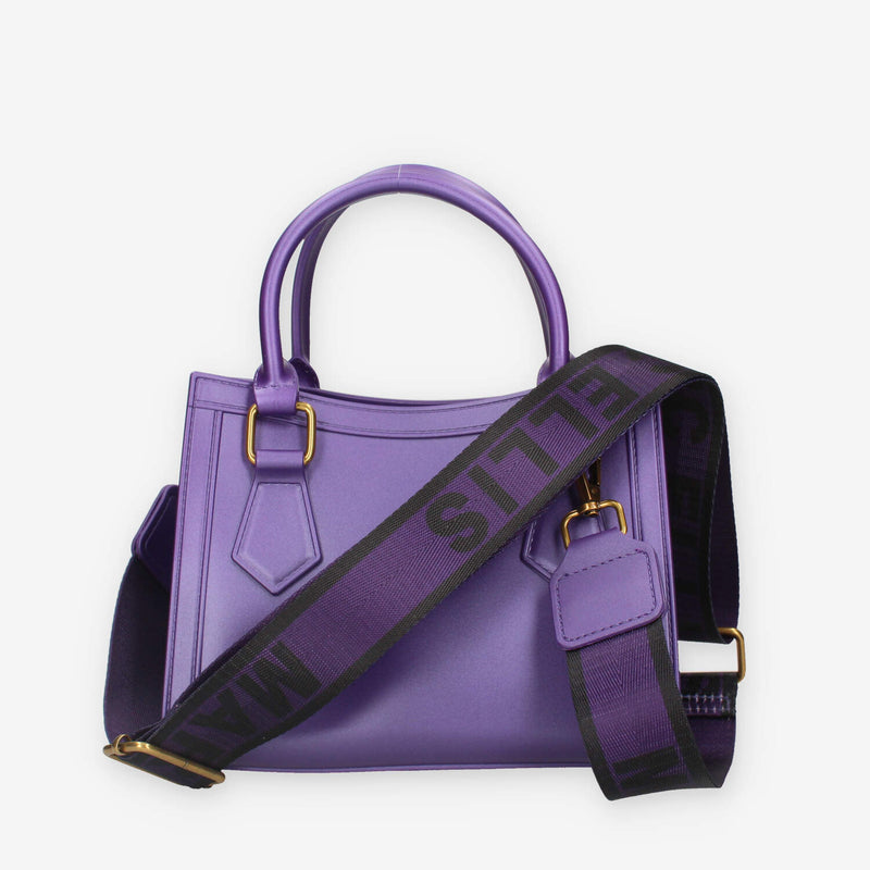 Marc Ellis FLAT WOOD S_24-VIOLET INDIGO / LIGHT OTTONE Borsa a mano viola e ottone