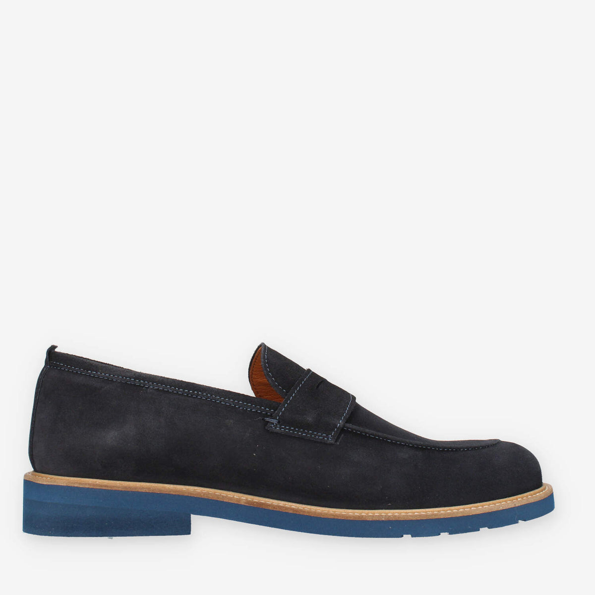 Exton 5176-CAM-BLU Mocassini blu da uomo
