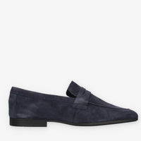 Frau 34B5-BLU Mocassini blu da uomo