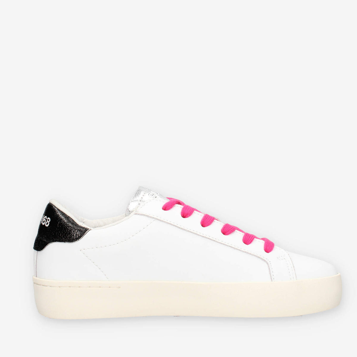 Sun 68 Z45432T-0111BIANCO/NERO GIRL'S KATY LEATHER (TEEN)