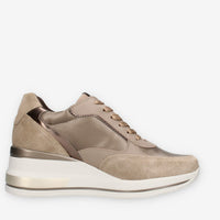 Nero Giardini I514130D-501 Sneakers tortora con zeppa