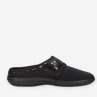 Valleverde 25102-NERO Pantofole nere da donna
