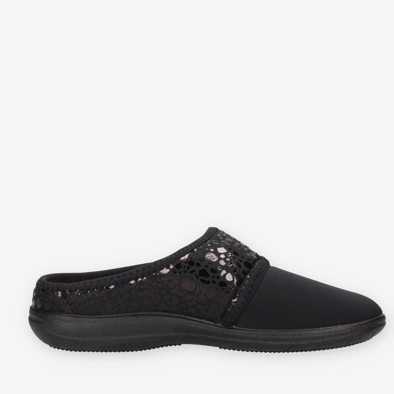 Valleverde 25102-NERO Pantofole nere da donna