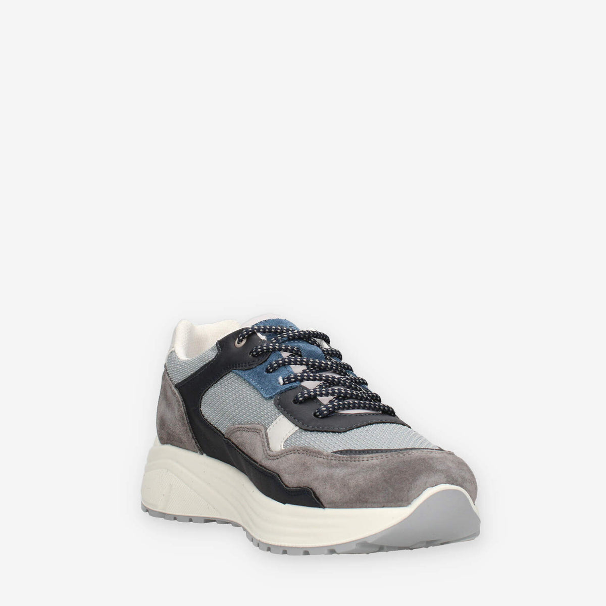 Igi&Co 1120011-GRAFITE/BLU Sneakers grigie e blu da uomo