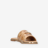 Alviero Martini Prima Classe N2450-0371-B156 Ciabattine basse beige e Geo Camel linea teen
