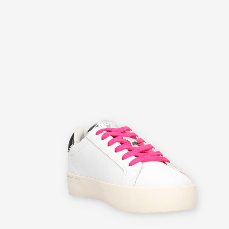 Sun 68 Z45432T-0111BIANCO/NERO GIRL'S KATY LEATHER (TEEN)