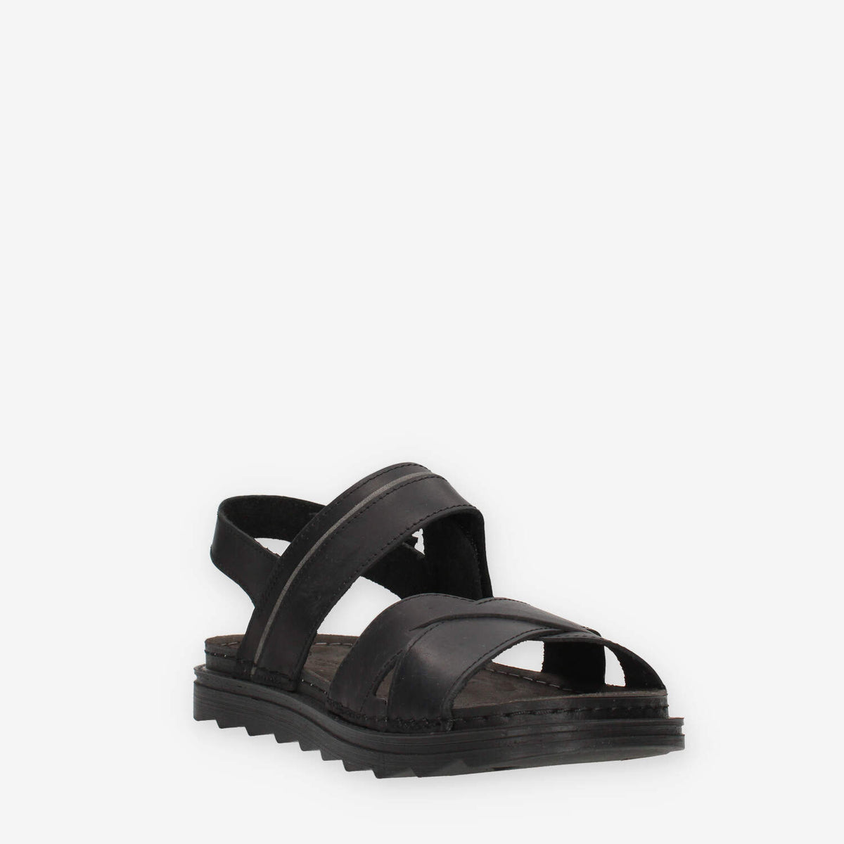 Lumberjack 102268853-TOTAL BLACK ASHER Sandali neri da uomo