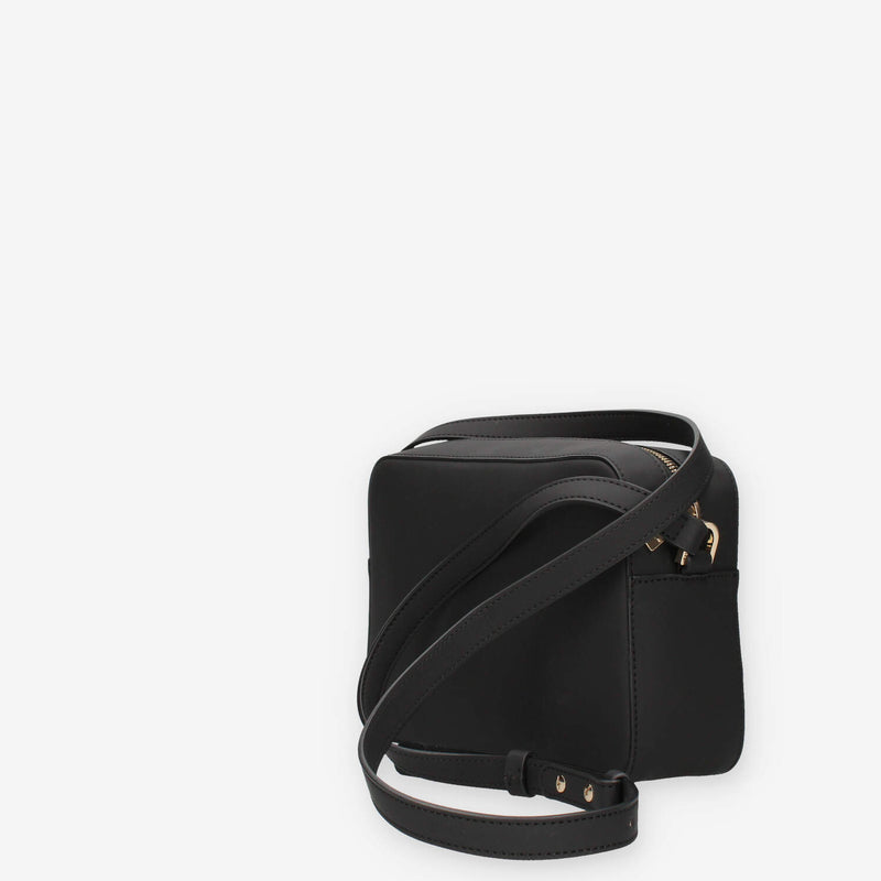 Alviero Martini Prima Classe LMLD99-9636-0001 Borsa a tracolla gommata nera e Geo Classic