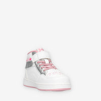 LKAA8096-BIAG Lelli Kelly Frangetta Mix Sneakers alte bianche e argento