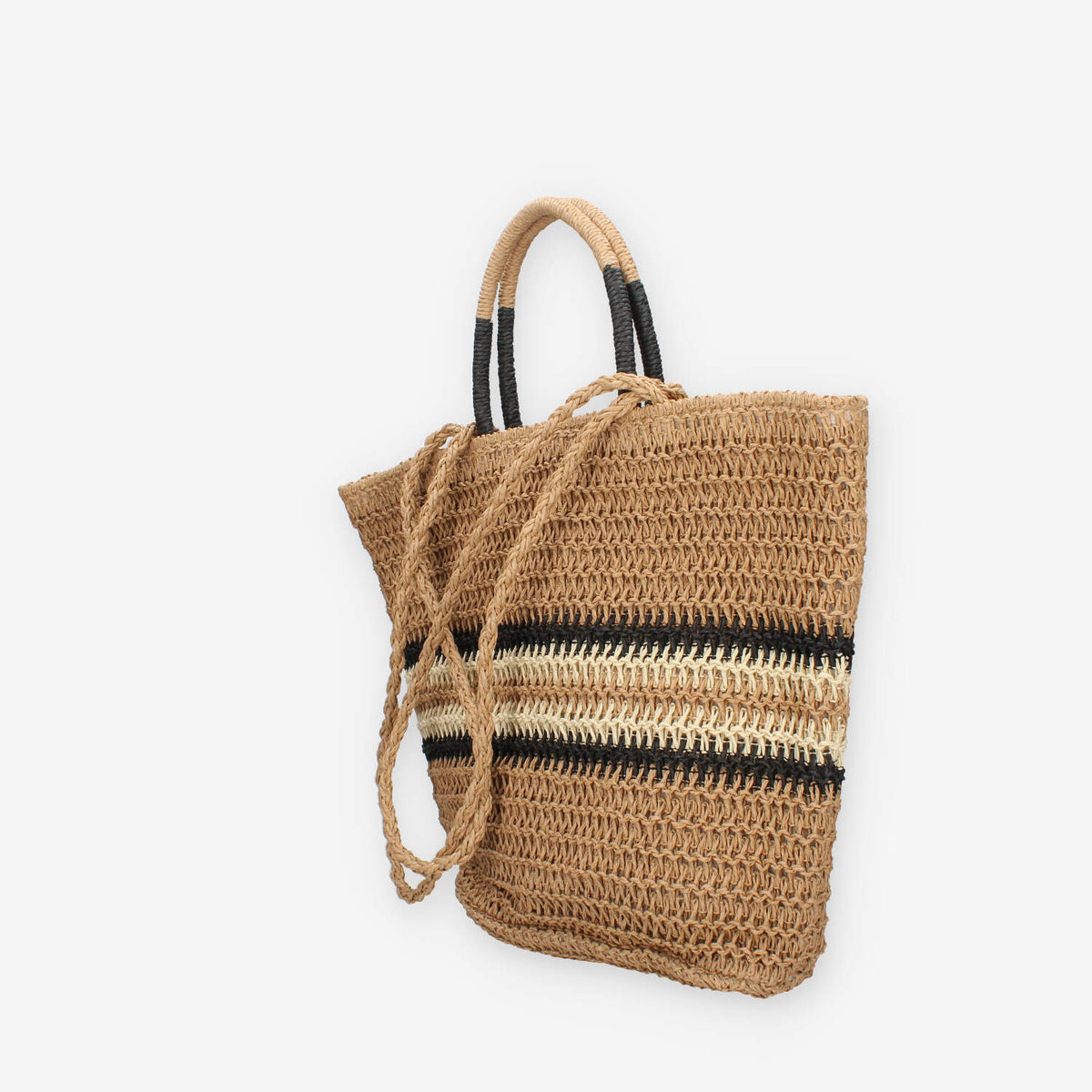 Vivienne D VBB288.BEIGE Borsa a spalla in paglia beige