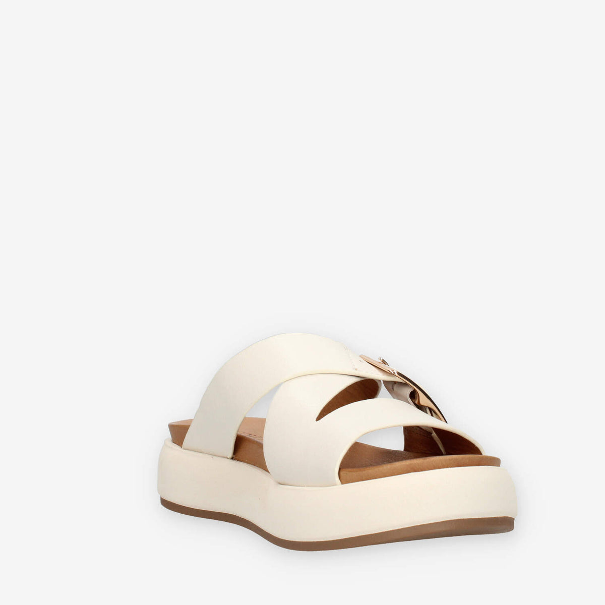 Inuovo A96065-CREMA Sandali scalzati crema da donna