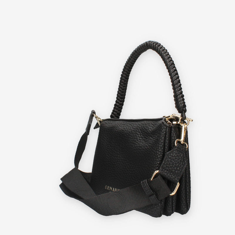 Ermanno Scervino 12401736-BLK Eba Borsa a tracolla sabbia a 3 scomparti