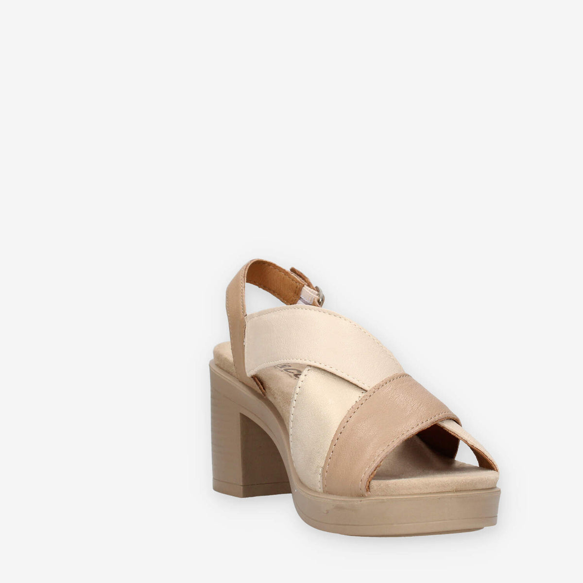 Igi&Co 1171211-CORDA/PANNA Sandali marroni da donna con tacco