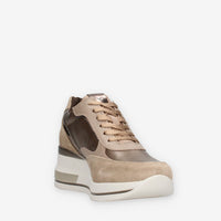 Nero Giardini I514130D-501 Sneakers tortora con zeppa